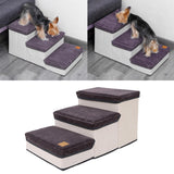 Maxbell Dog Stairs with Washable Cover Dogs Ramp Ladder Portable for Climbing up