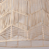 Maxbell Retro Pendant Light Handmade Rattan Lampshade Rustic for Hotel Dining Room StyleA 45CM