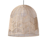 Maxbell Retro Pendant Light Handmade Rattan Lampshade Rustic for Hotel Dining Room StyleA 45CM
