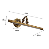 Maxbell Bathroom Mirror Cabinet Wall Light Copper 17.7inch 8W Accessories Durable