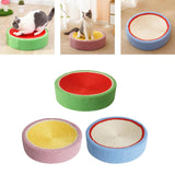 Maxbell Sisal Cat Scratcher Bed Furniture Protection Nonslip Bottom Sleeping Nest Red Green
