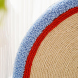 Maxbell Sisal Cat Scratcher Bed Furniture Protection Nonslip Bottom Sleeping Nest White Blue