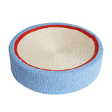 Maxbell Sisal Cat Scratcher Bed Furniture Protection Nonslip Bottom Sleeping Nest White Blue