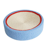 Maxbell Sisal Cat Scratcher Bed Furniture Protection Nonslip Bottom Sleeping Nest White Blue