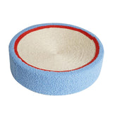 Maxbell Sisal Cat Scratcher Bed Furniture Protection Nonslip Bottom Sleeping Nest White Blue