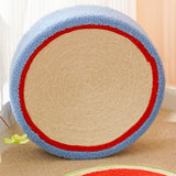 Maxbell Sisal Cat Scratcher Bed Furniture Protection Nonslip Bottom Sleeping Nest White Blue