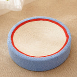 Maxbell Sisal Cat Scratcher Bed Furniture Protection Nonslip Bottom Sleeping Nest White Blue