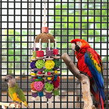 Maxbell Parrot Toys Wooden Bird Foraging Chewing Toy for Parakeets Finches Cockatoos