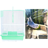 Maxbell Bird Cage House Pet Supplies Nest Standing Pole Birdcage for Parrot Finches Green