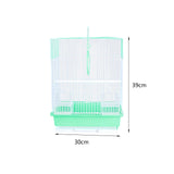 Maxbell Bird Cage House Pet Supplies Nest Standing Pole Birdcage for Parrot Finches Green