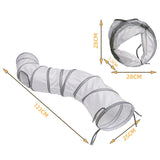 Maxbell Cat Tunnel Tube Interactive Toy Tent Portable Indoor for Kitty Kitten Rabbit