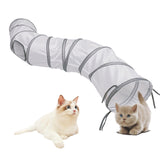 Maxbell Cat Tunnel Tube Interactive Toy Tent Portable Indoor for Kitty Kitten Rabbit