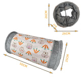 Maxbell Lovely Foldable Cat Tunnel plush Cat Tubes Toys Opening Diameter 25cm