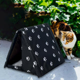 Maxbell Outdoor Cat House Waterproof Winter Warm Pet Cat Beds Dog Kennel Furniture 40cmx34cmx32cm