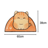 Maxbell Cat Mat Placemat Toilet Litter Tray Kitty Washable Pet Floor Kitten Orange