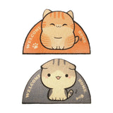 Maxbell Cat Mat Placemat Toilet Litter Tray Kitty Washable Pet Floor Kitten Orange