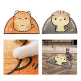 Maxbell Cat Mat Placemat Toilet Litter Tray Kitty Washable Pet Floor Kitten Orange