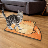 Maxbell Cat Mat Placemat Toilet Litter Tray Kitty Washable Pet Floor Kitten Orange