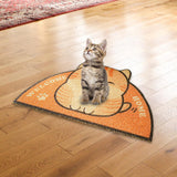 Maxbell Cat Mat Placemat Toilet Litter Tray Kitty Washable Pet Floor Kitten Orange