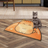 Maxbell Cat Mat Placemat Toilet Litter Tray Kitty Washable Pet Floor Kitten Orange