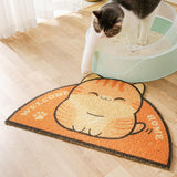 Maxbell Cat Mat Placemat Toilet Litter Tray Kitty Washable Pet Floor Kitten Orange