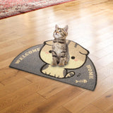 Maxbell Cat Mat Placemat Toilet Litter Tray Kitty Washable Pet Floor Kitten Grey