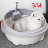 Maxbell Open Litter Box Toilet Durable W/ Spoon for Kitten Puppy Bunny 35cmx33cmx16cm