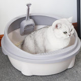 Maxbell Open Litter Box Toilet Durable W/ Spoon for Kitten Puppy Bunny 35cmx33cmx16cm