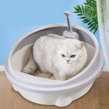 Maxbell Open Litter Box Toilet Durable W/ Spoon for Kitten Puppy Bunny 40cmx37cmx18cm