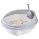 Maxbell Open Litter Box Toilet Durable W/ Spoon for Kitten Puppy Bunny 40cmx37cmx18cm