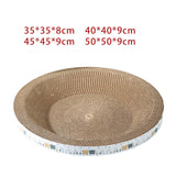 Maxbell Cat Scratcher Mat for Indoor Cats Kittens Plate Scratching Board Bed 35cmx35cmx8cm