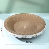 Maxbell Cat Scratcher Mat for Indoor Cats Kittens Plate Scratching Board Bed 40cmx40cmx9cm