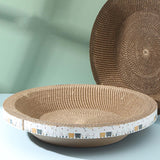 Maxbell Cat Scratcher Mat for Indoor Cats Kittens Plate Scratching Board Bed 45cmx45cmx9cm