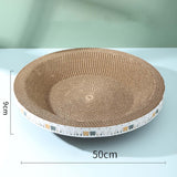 Maxbell Cat Scratcher Mat for Indoor Cats Kittens Plate Scratching Board Bed 50cmx50cmx9cm