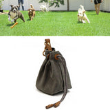 Maxbell Pet Dog Snack Bag Food Snack Carrier Belt Snack Treats Pocket for Jogging Gray