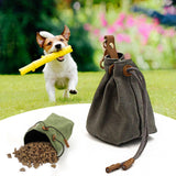 Maxbell Pet Dog Snack Bag Food Snack Carrier Belt Snack Treats Pocket for Jogging Gray