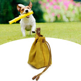 Maxbell Pet Dog Snack Bag Food Snack Carrier Belt Snack Treats Pocket for Jogging Yellow