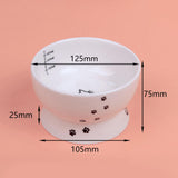 Maxbell Elevated Cat Food Bowl Water Bowl Feeding Drinking Ceramic Raised Pet Feeder 75mmx125mmx105mm