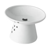 Maxbell Elevated Cat Food Bowl Water Bowl Feeding Drinking Ceramic Raised Pet Feeder 105mmx150mmx110mm