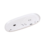 Maxbell Cat Food Bowl Plate Drinking for Small Dog Ceramic Raised Pet Feeder Tray