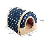 Maxbell Cat Beds Dog Tent Warm Nest Puppy Kennel Folding Cozy Kitty Warm Cave House