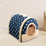 Maxbell Cat Beds Dog Tent Warm Nest Puppy Kennel Folding Cozy Kitty Warm Cave House
