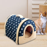Maxbell Cat Beds Dog Tent Warm Nest Puppy Kennel Folding Cozy Kitty Warm Cave House