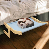 Maxbell Cat Window Perch Blanket Sturdy Window Hanging Bed Hammock for Indoor Cats S Blue