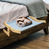 Maxbell Cat Window Perch Blanket Sturdy Window Hanging Bed Hammock for Indoor Cats S Blue