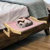 Maxbell Cat Window Perch Blanket Sturdy Window Hanging Bed Hammock for Indoor Cats L Pink