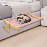 Maxbell Cat Window Perch Blanket Sturdy Window Hanging Bed Hammock for Indoor Cats L Pink