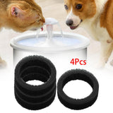 Maxbell 4 Pieces Replacement Pet Water Round Filter Foam Water Bowl for Kitten Puppy