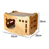 Maxbell Cat Scratcher Bed Scratching Pad Wear Resistant Cat Bed Cardboard Cat House 2 Cat Scratch Pad