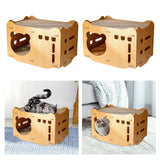 Maxbell Cat Scratcher Bed Scratching Pad Wear Resistant Cat Bed Cardboard Cat House 2 Cat Scratch Pad